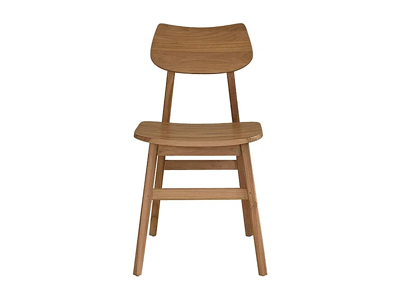 Silla de madera de teca maciza
