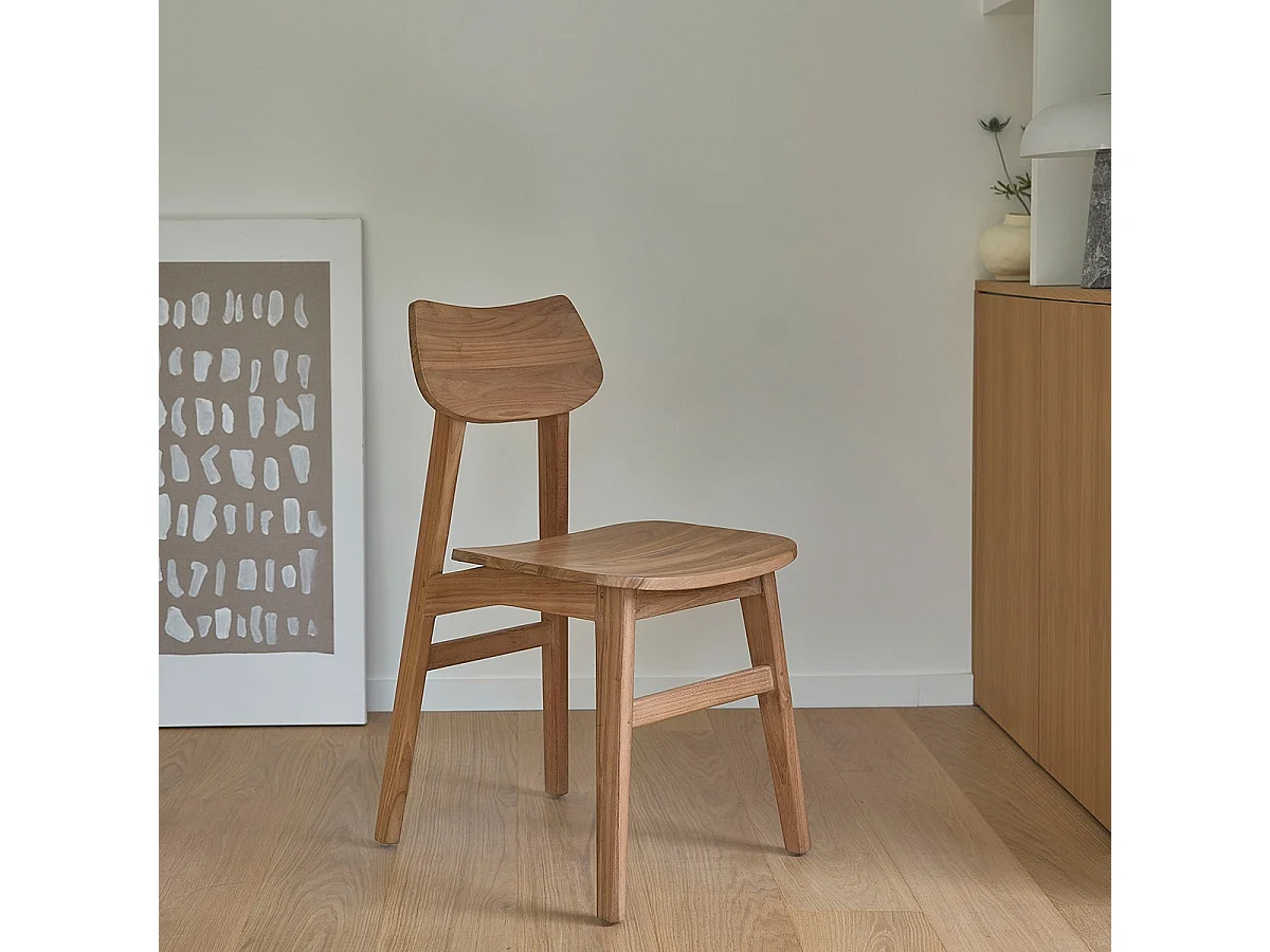 Chaise en bois de teck