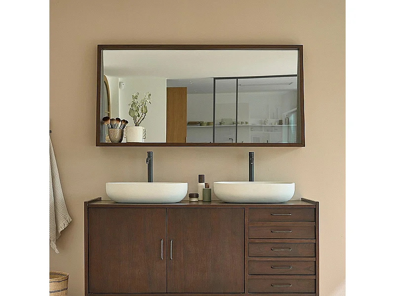 Specchio in mindi massello 135 cm