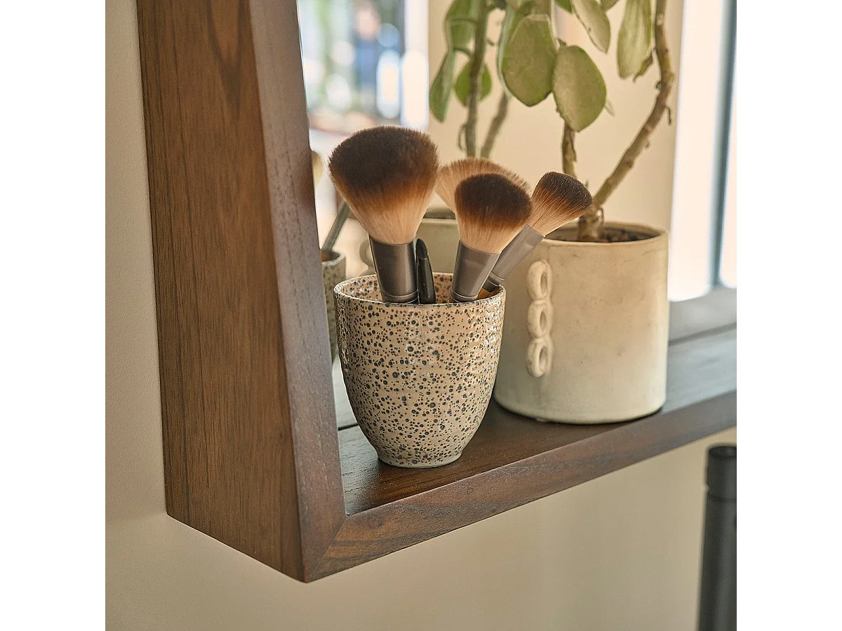 Espejo de madera de mindi maciza de 135x67 cm