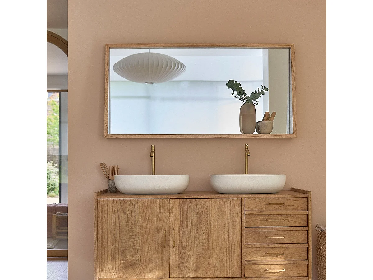 Miroir en mindi massif 135x67 cm