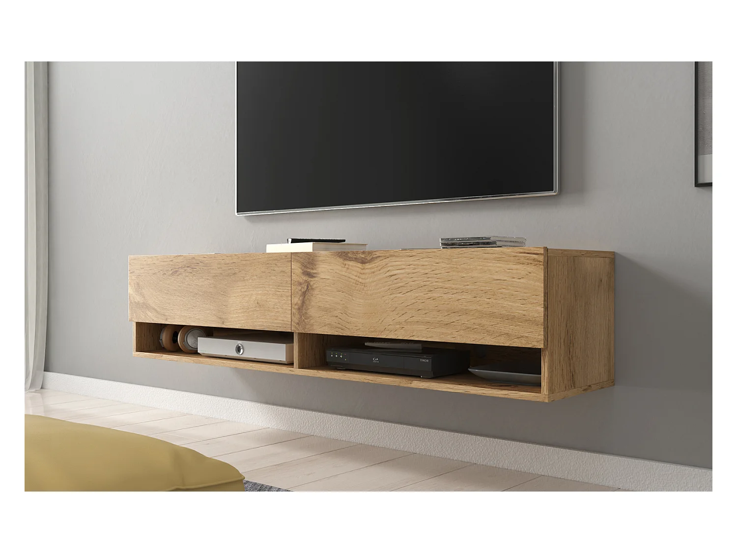 TV-Schrank - 140 cm - Wotan-Eiche - ohne LED - WANDER