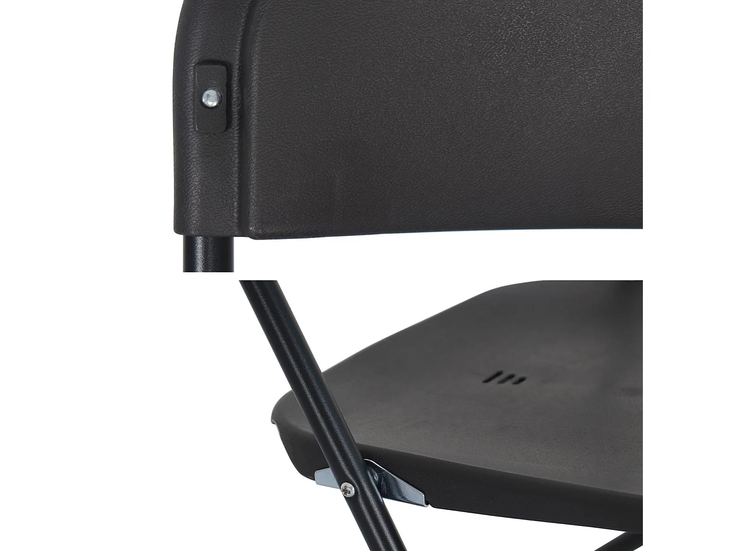 Lot de 2 tables de réception pliables en plastique gris 180cm + 12 chaises d'appoint. table de camping