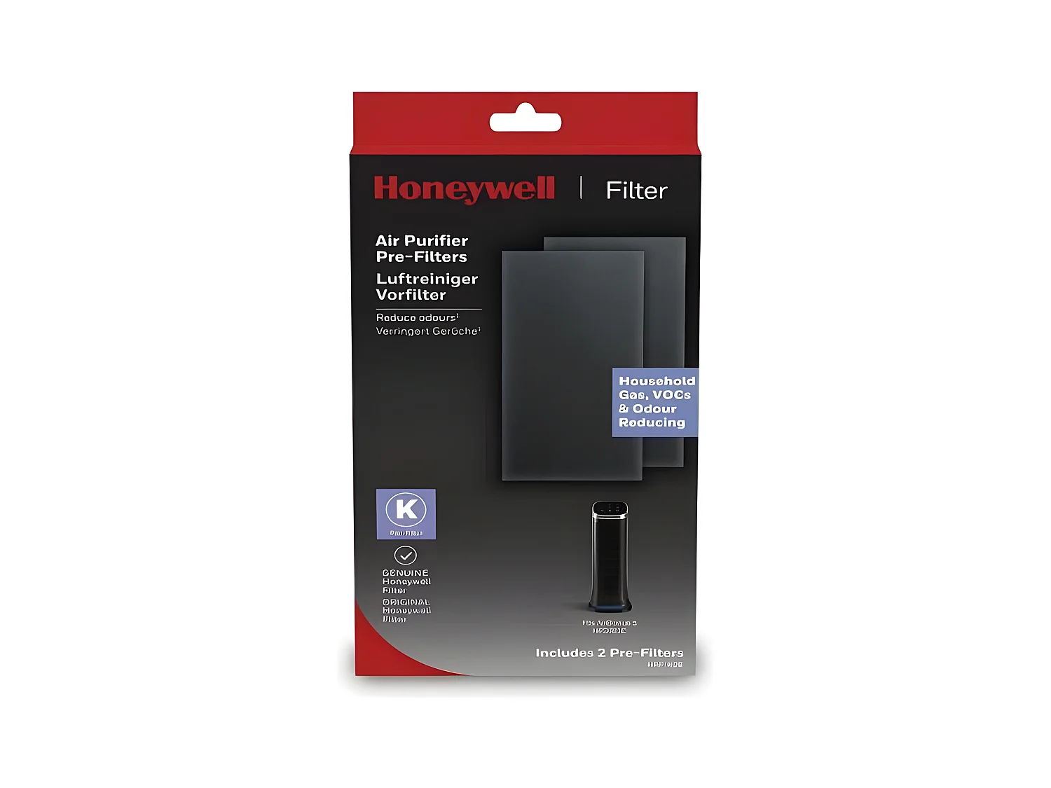Préfiltre de remplacement pour HFD323E2 - Bte de 2 NOUVEAU HONEYWELL - HRF-K2E