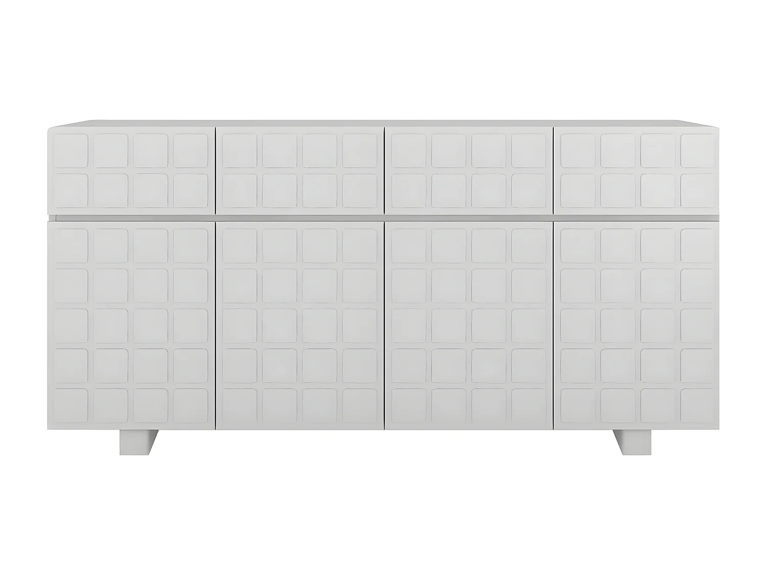 Komoda z frontami 3D Skandica CUBO LONG / szary / 169cm