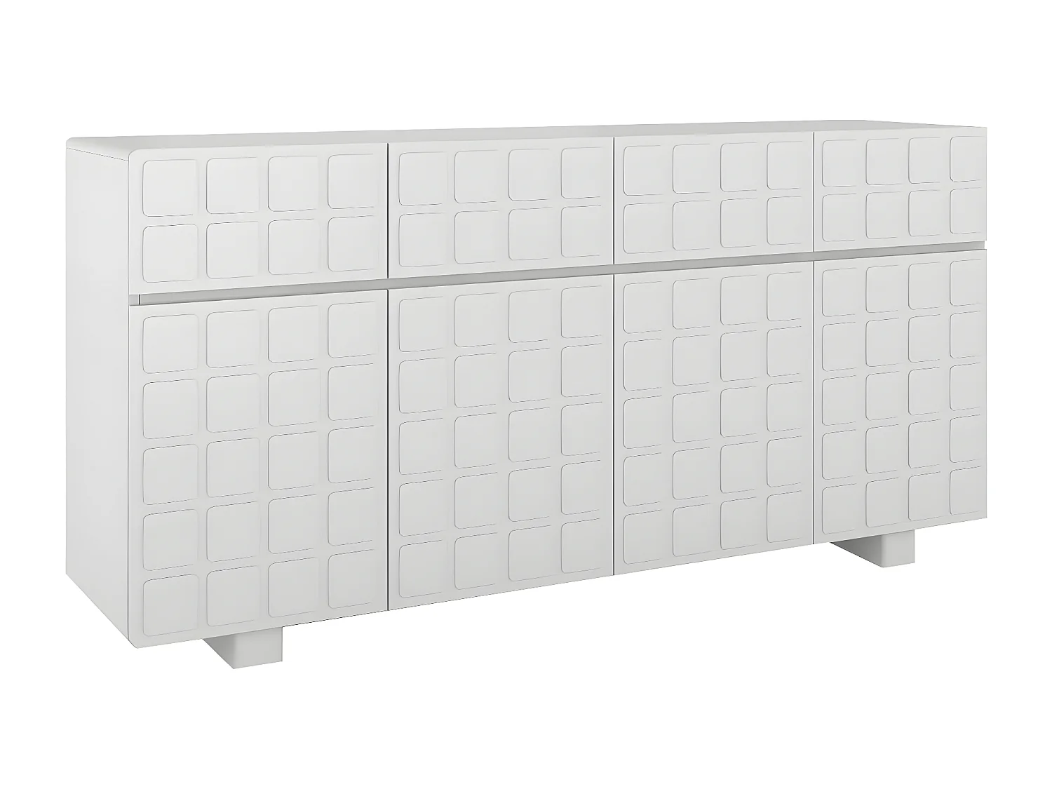 Komoda z frontami 3D Skandica CUBO LONG / szary / 169cm