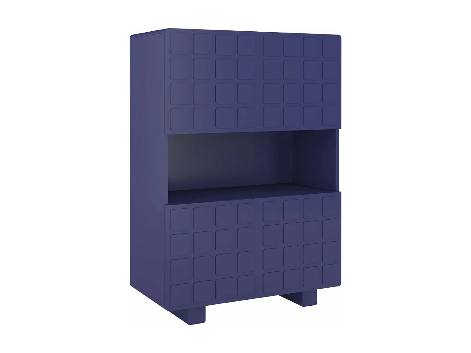 Komoda z frontami 3D Skandica CUBO HIGH / granatowy / 85cm