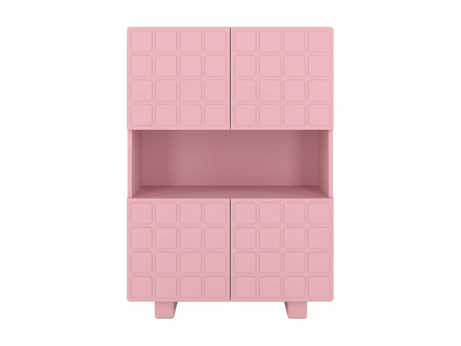 Komoda z frontami 3D Skandica CUBO HIGH / pudrowy róż / 85cm