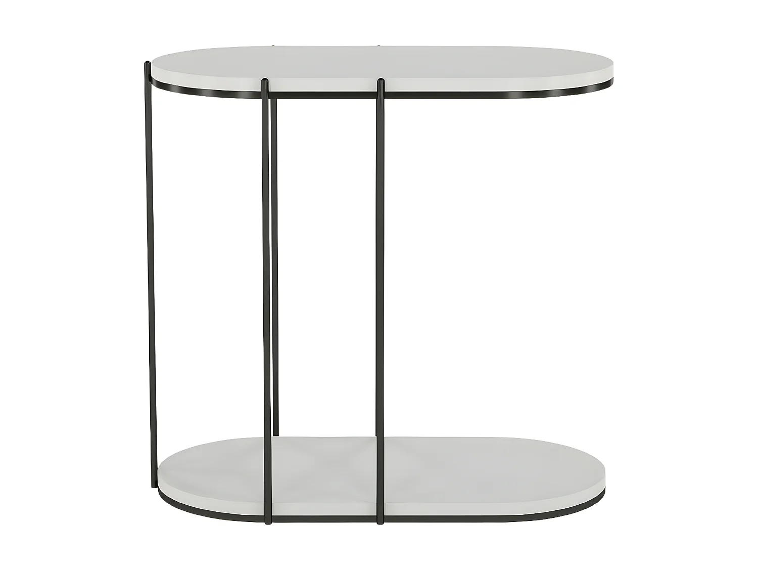 Table d'appoint Skandica LOCO sur une structure métallique / couleur gris laiteux