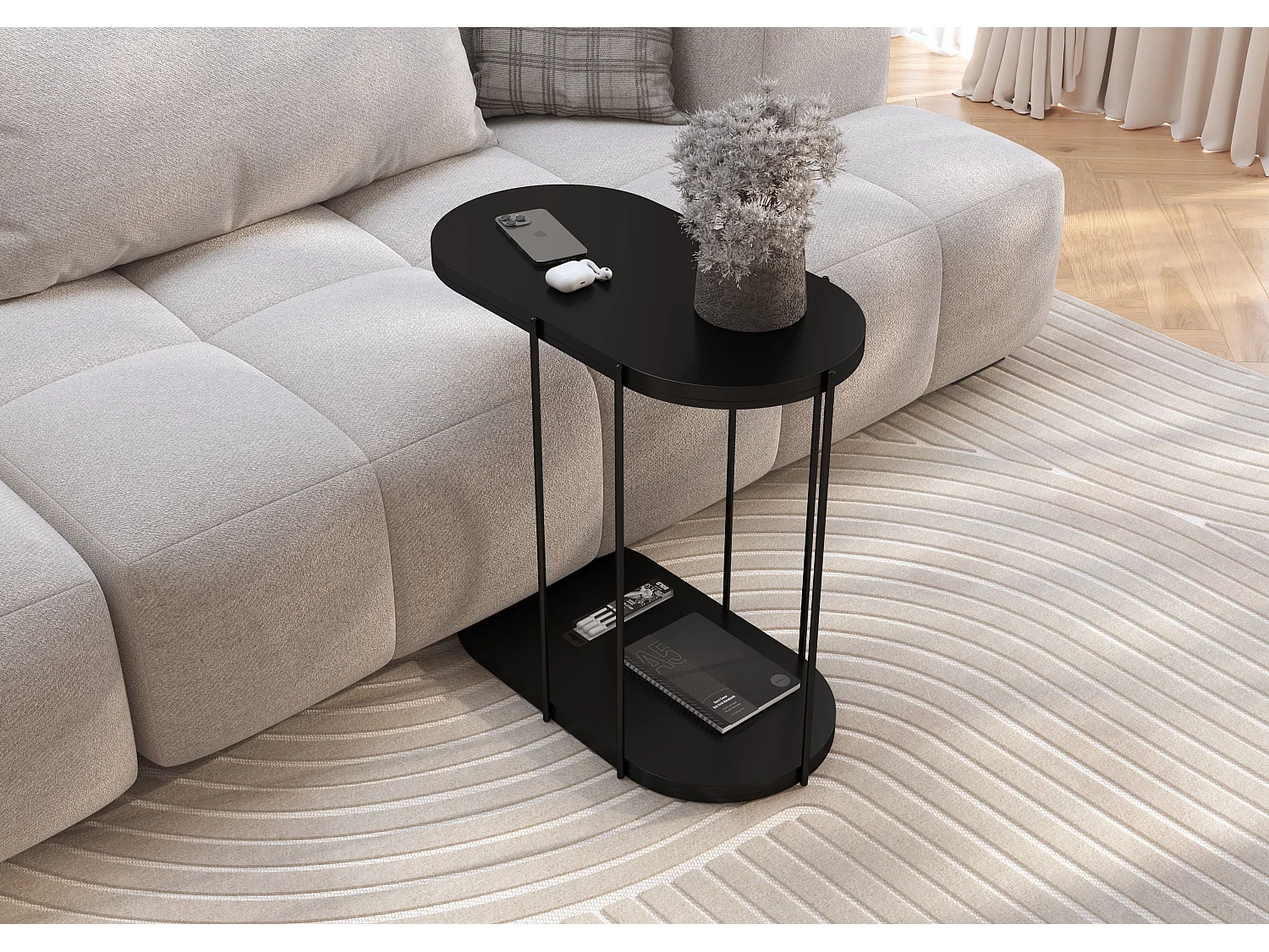 Stolik pomocniczy Skandica LOCO / kolor czarny