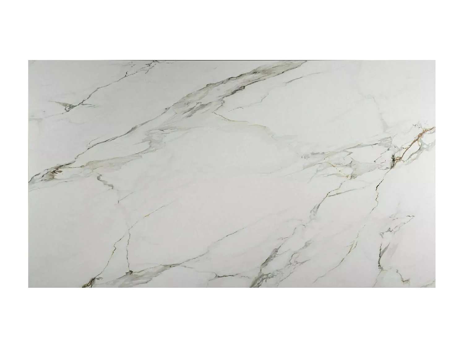 Tavolo allungabile di design Viro 160-220 cm in metallo e marmo bianco