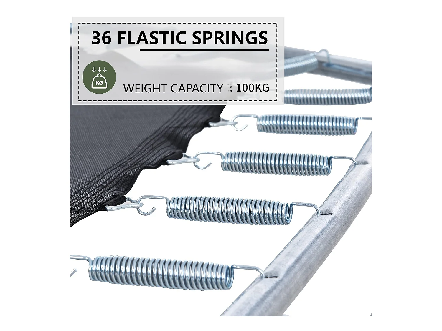 TÜV Rheinland zertifiziertes Gartentrampolin für den Außenbereich – inklusive Rutsche, Sicherheitsnetz und Zubehör – geeignet für Kinder ab 3 Jahren – Grün