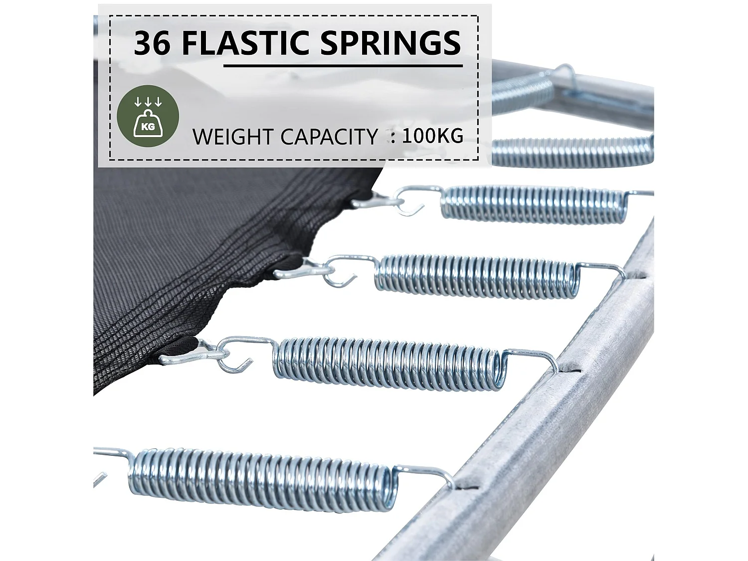 TÜV Rheinland zertifiziertes Gartentrampolin für den Außenbereich – inklusive Rutsche, Sicherheitsnetz und Zubehör – geeignet für Kinder ab 3 Jahren – Grün
