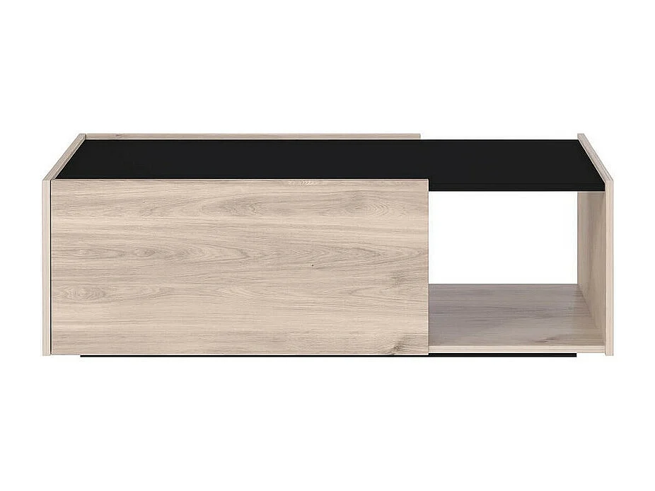 Tavolino in rovere e nero 112 x 53 cm Basic