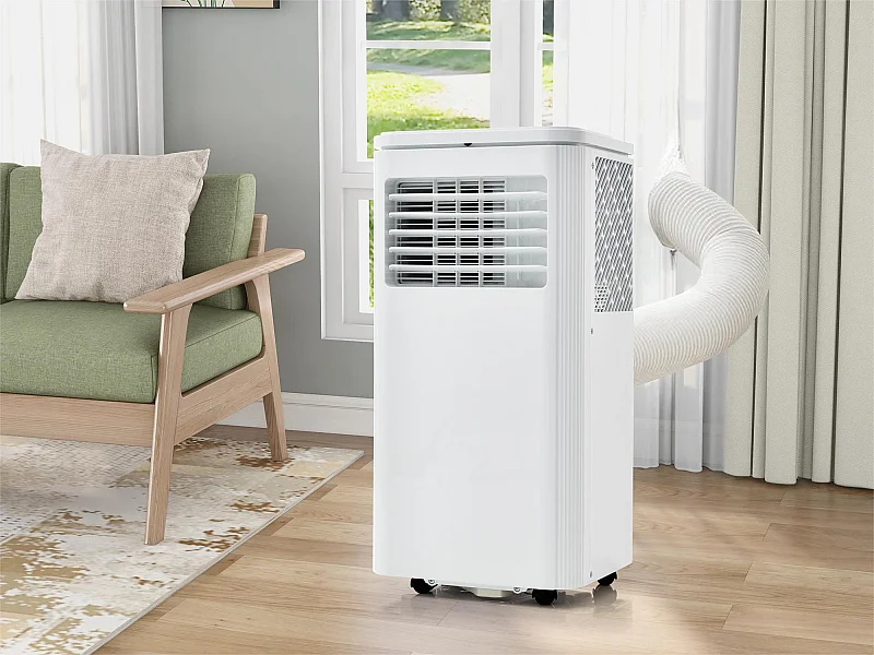 3-in-1 mobile Klimaanlage, 9000 BTU, 2,5 kW, 3 Modi mit APP, LED-Anzeige, Fernbedienung, 24-Stunden-Timer