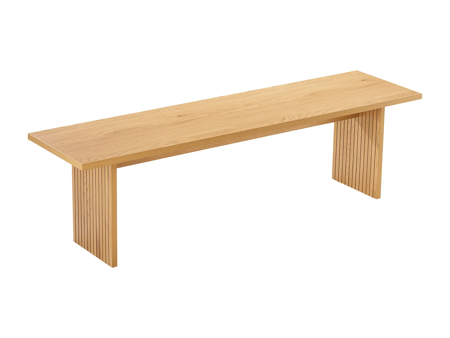 Ensemble table 180cm et 2 bancs style scandinave ALMA - HAPPY GARDEN