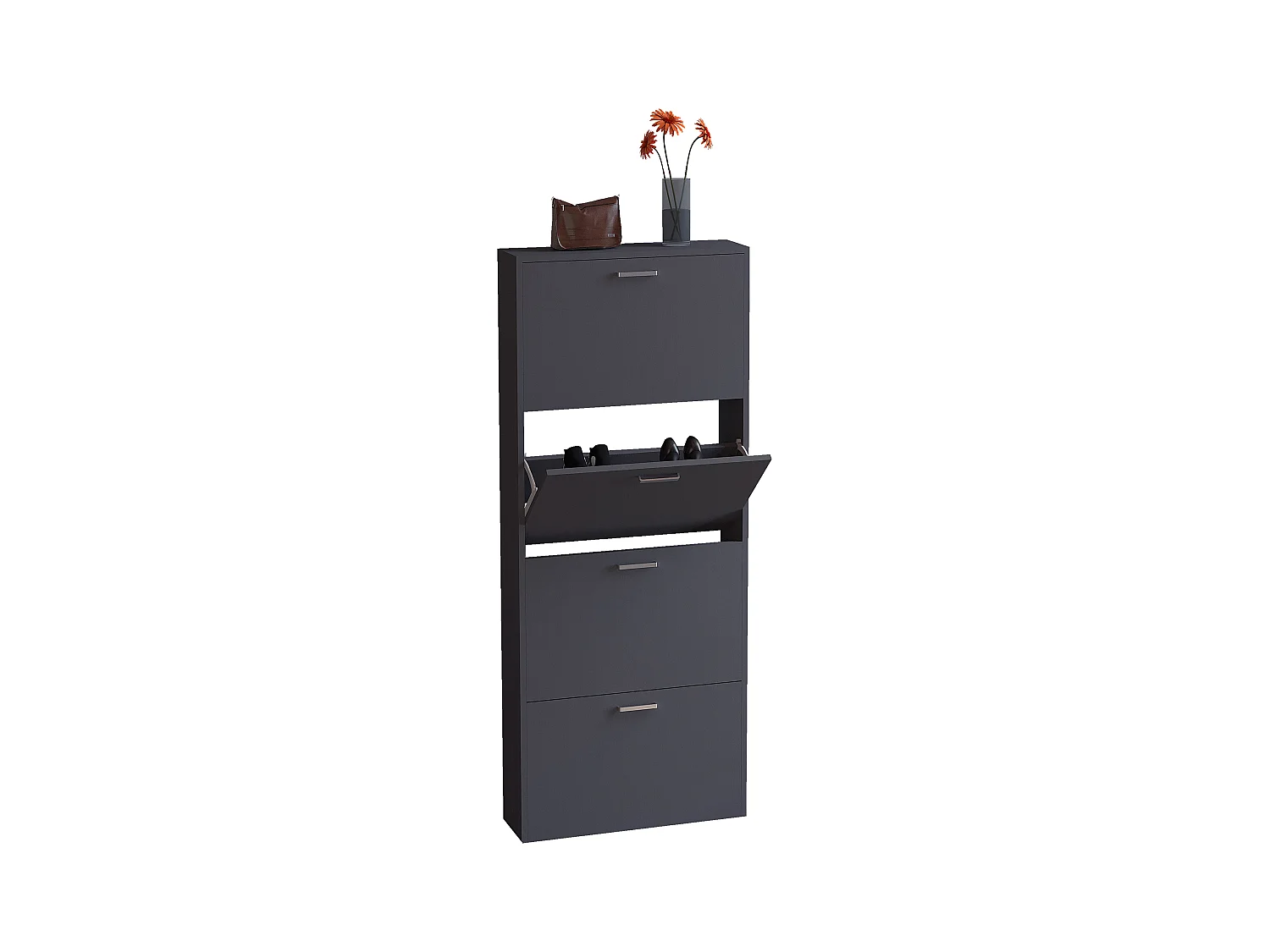 Holz Schuhregal Schuhschrank Schuhkipper Sulos L