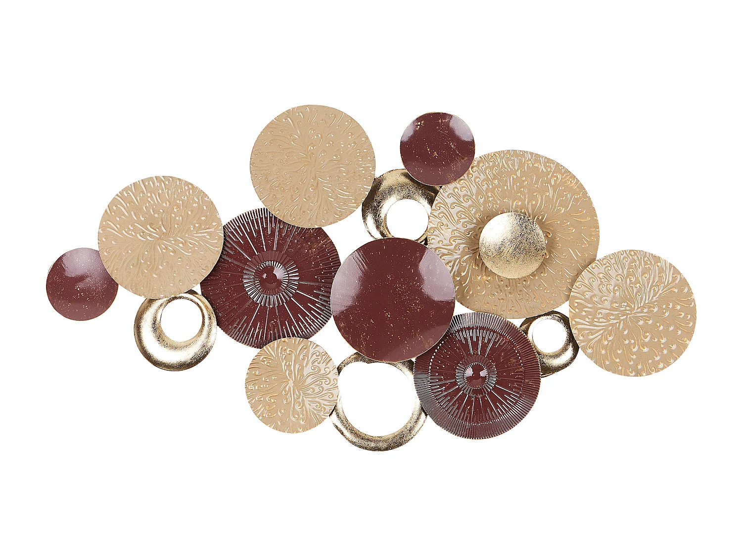 Wanddecoratie BROMINE Metaal 69 cm Goud