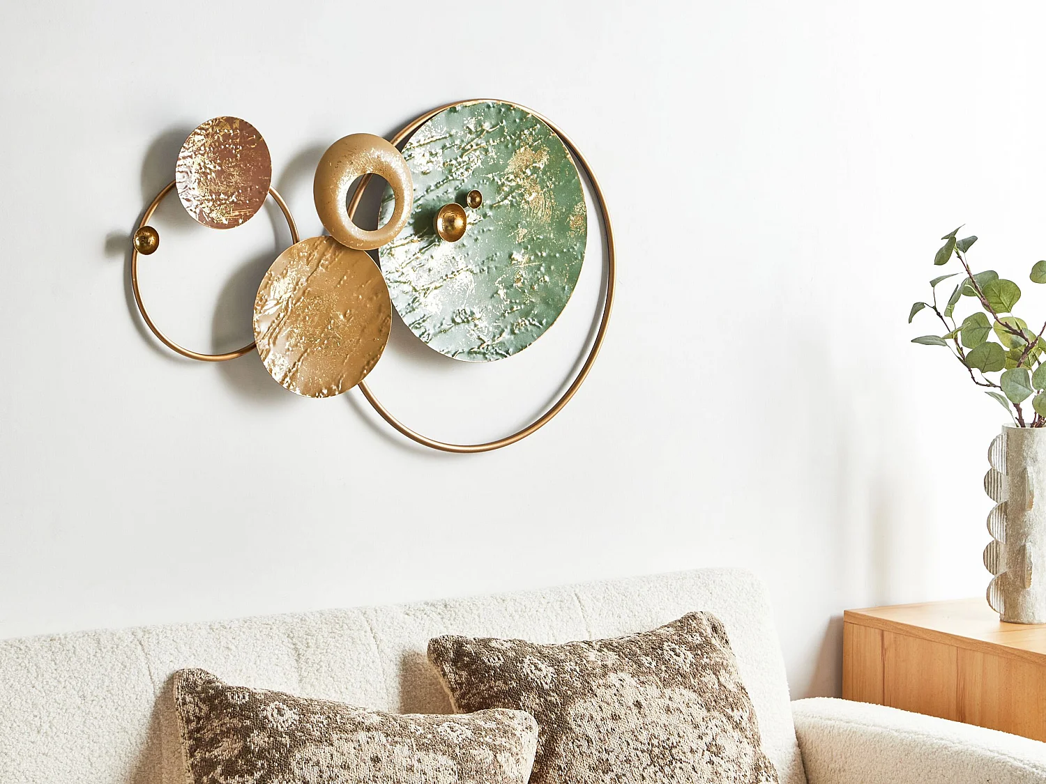 Décoration murale HELIUM Métal 45 cm Doré