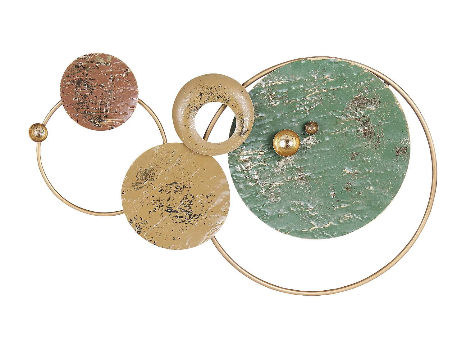 Dekoracja ścienna HELIUM Metal 45 cm Złoty