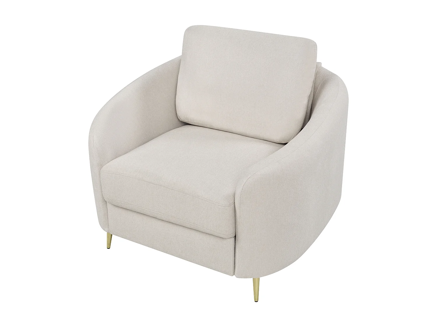 Fauteuil TROSA Tissu Beige clair