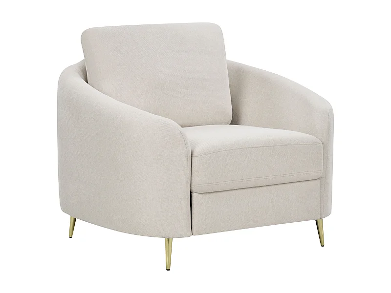 Fauteuil TROSA Tissu Beige clair