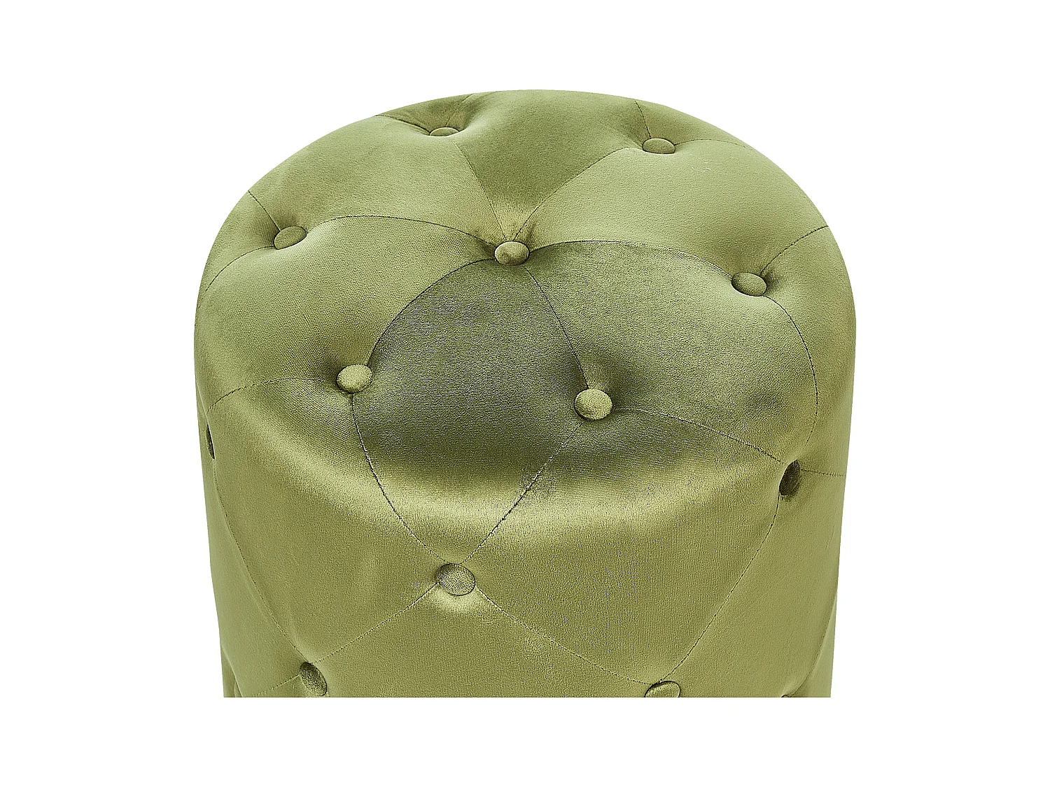 Pouf COROLLA Velours Vert olive