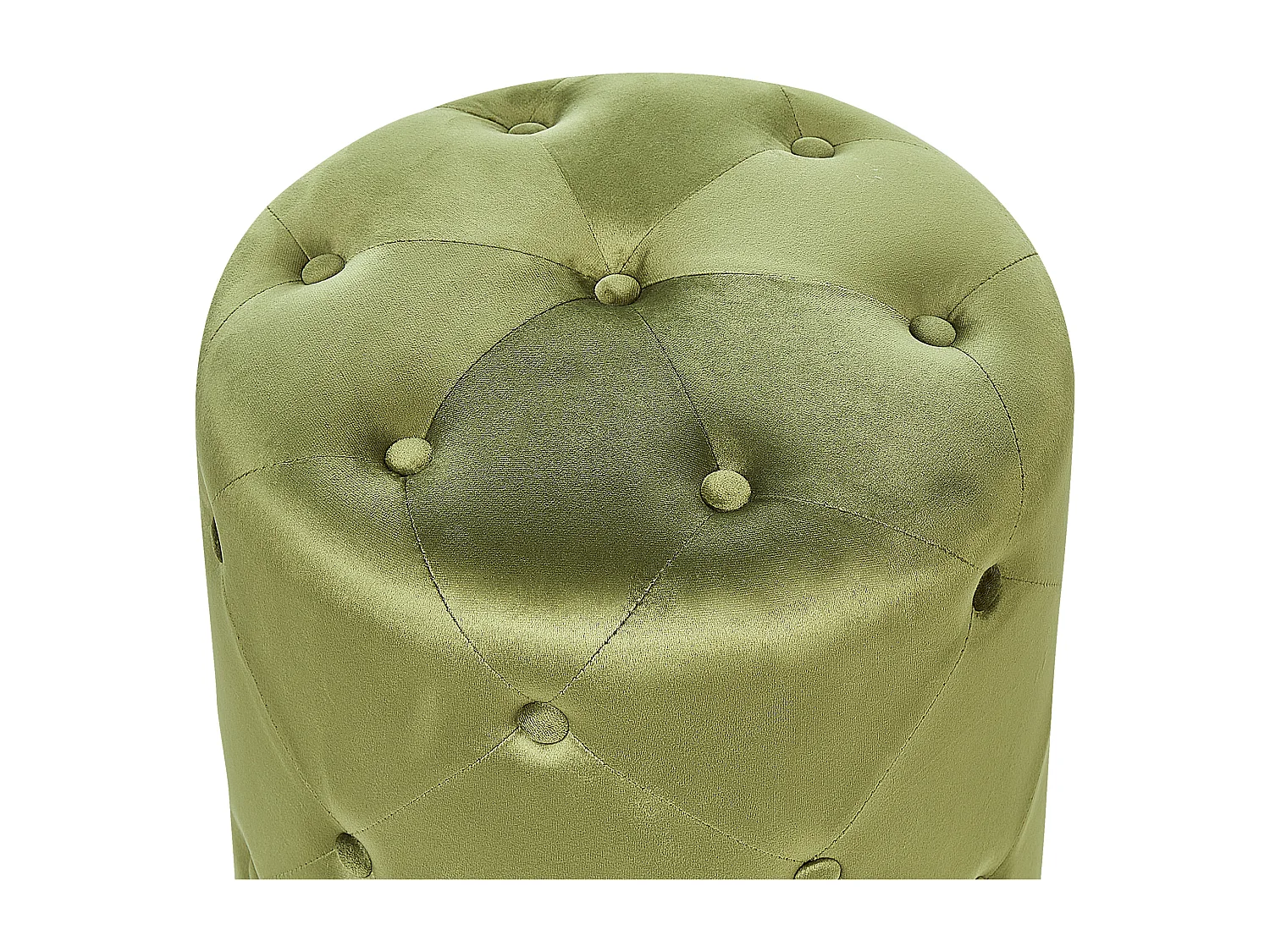 Puf COROLLA Terciopelo Verde oliva 40 cm 40 cm 40 cm