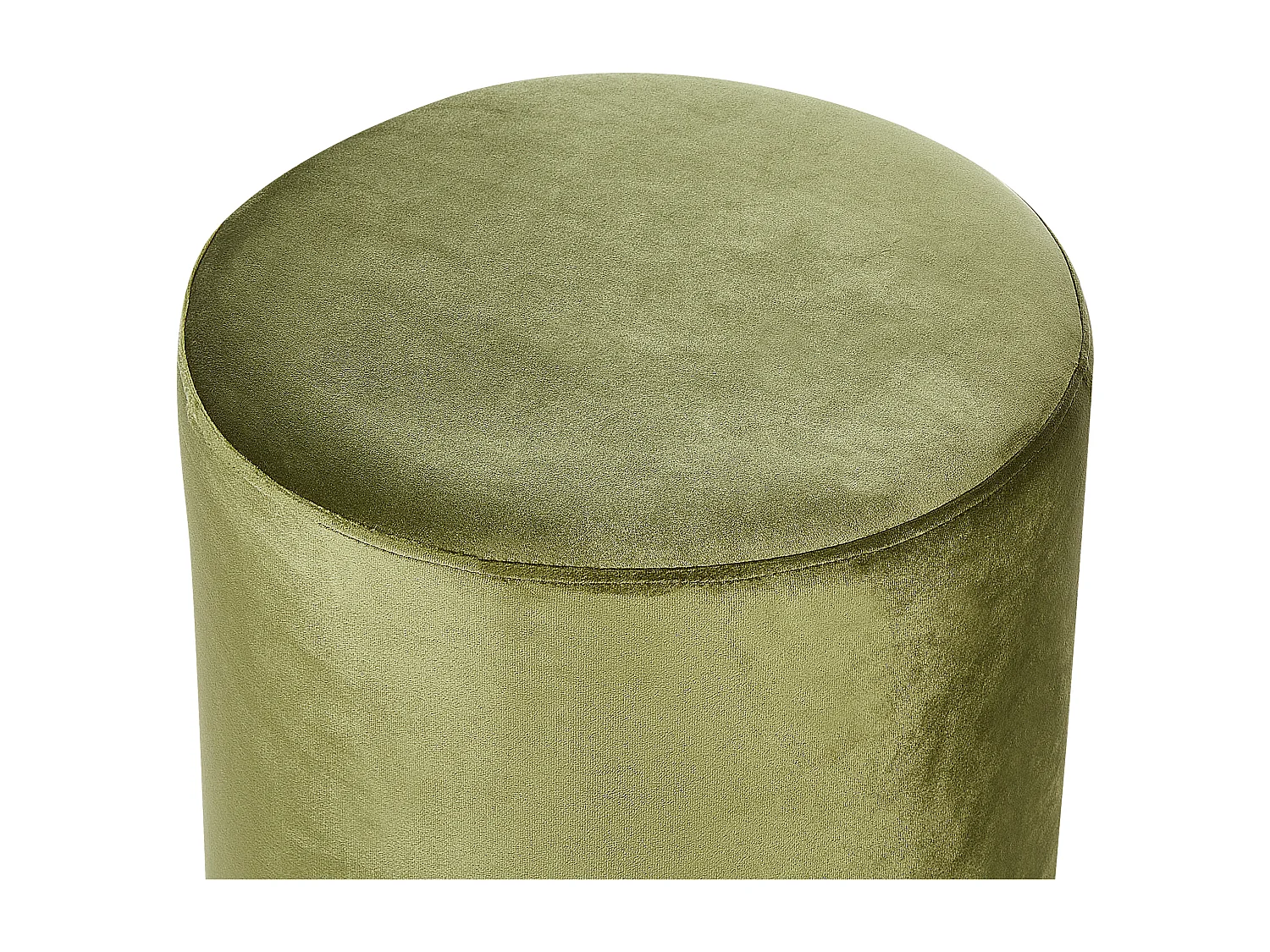 Pouf LOVETT Velours Vert olive