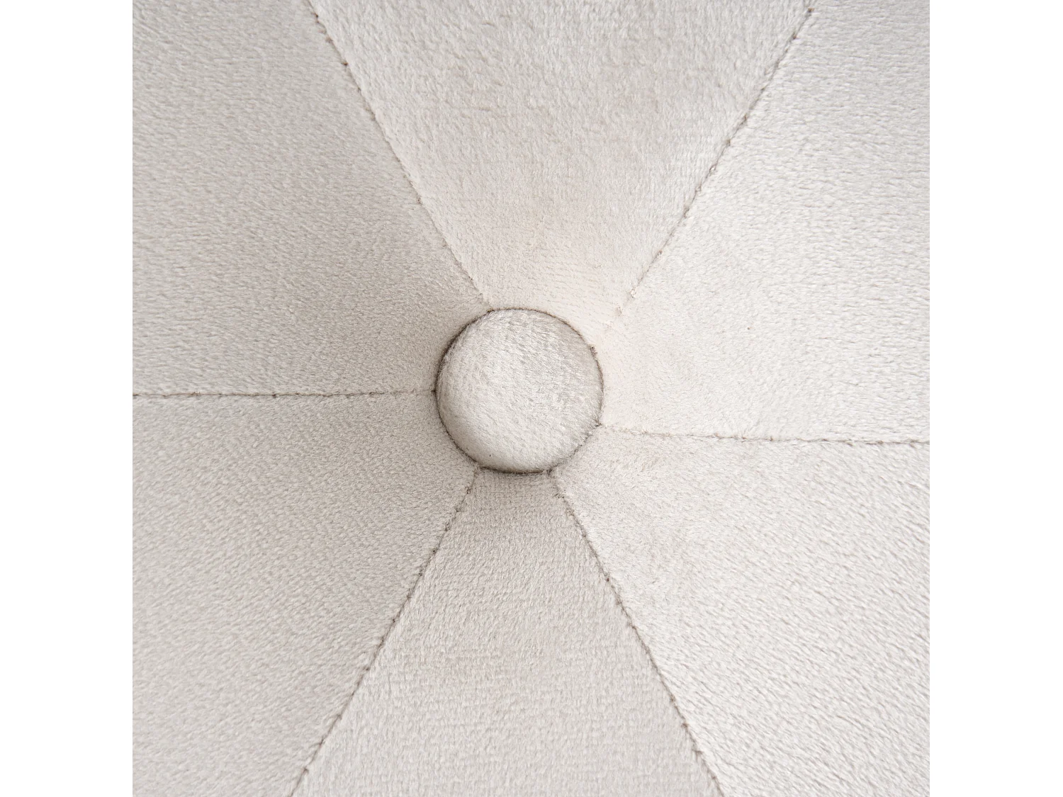 Pouf COROLLA Velours Blanc cassé