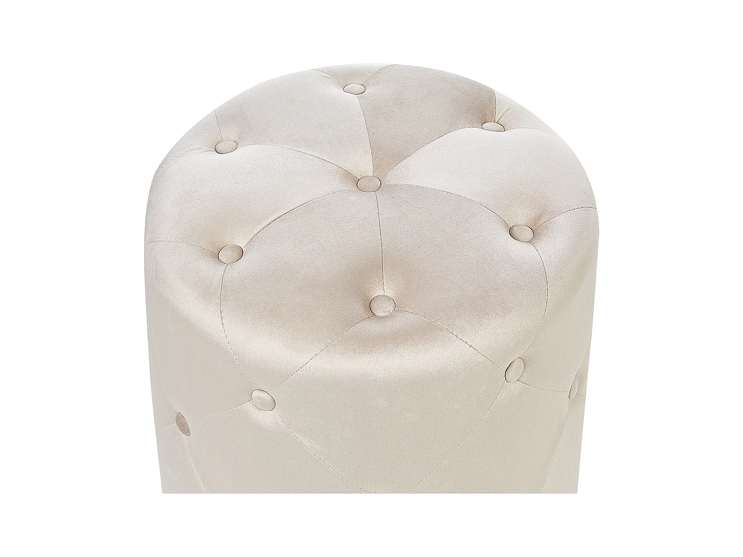 Puf COROLLA Welur Jasnobeżowy 40 cm 40 cm 40 cm