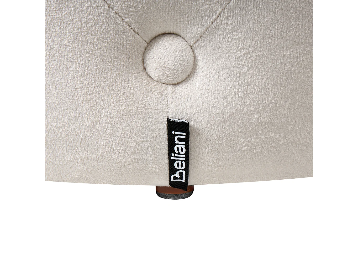 Puf COROLLA Terciopelo Beige claro 40 cm 40 cm 40 cm