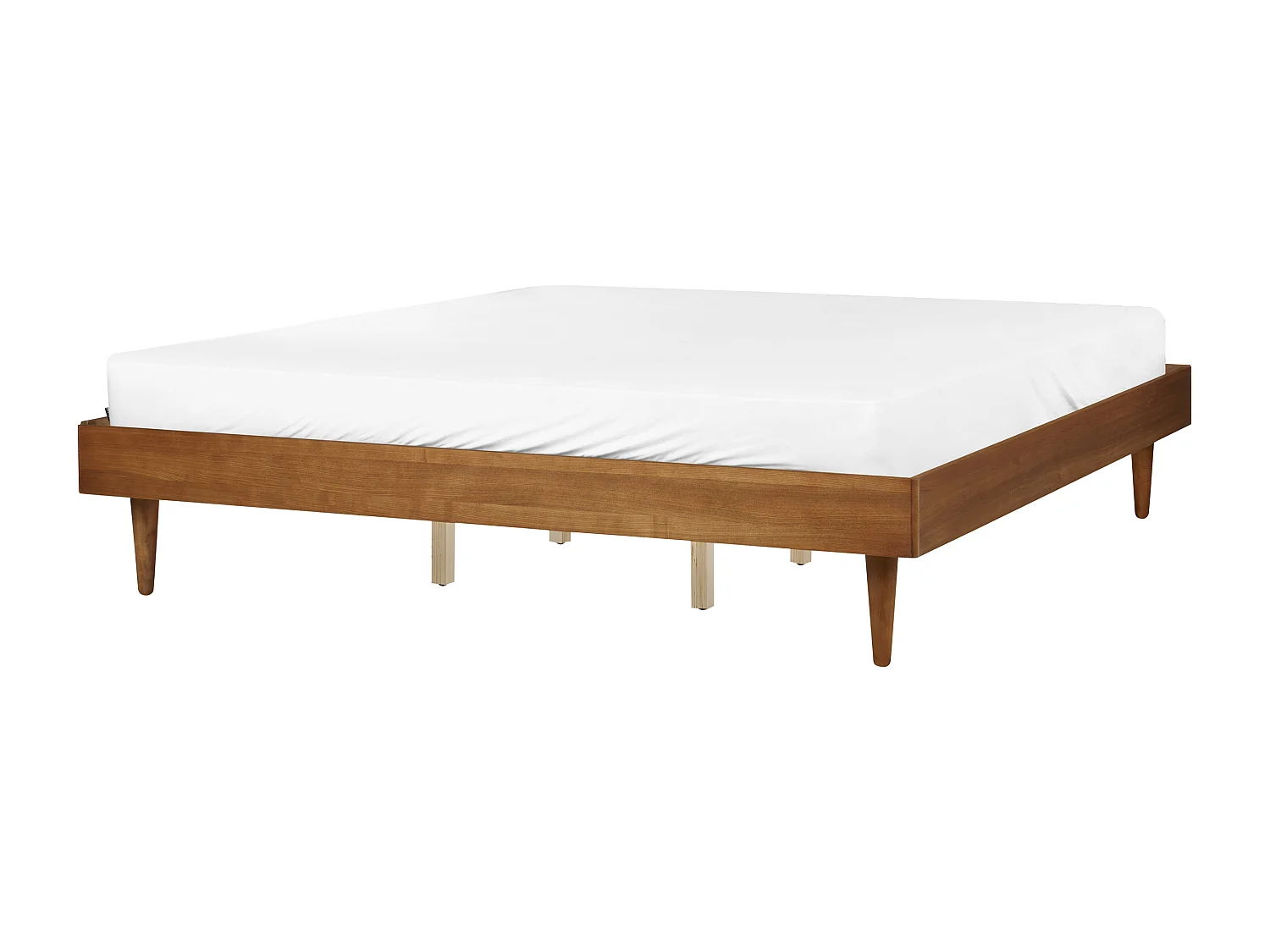 Bed met LED-verlichting Hout TOUCY 180 x 200 cm Lichte houtkleur