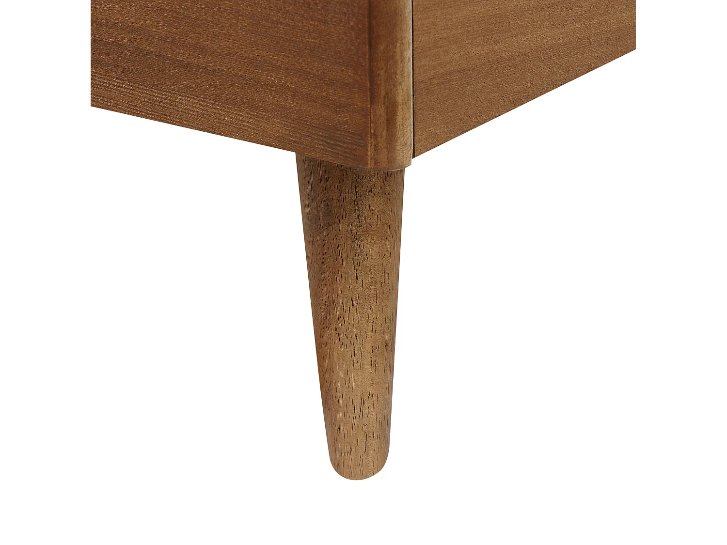 Doppelbett Massivholz hellbraun mit Lattenrost 160x200 cm ohne Kopfteil Toucy