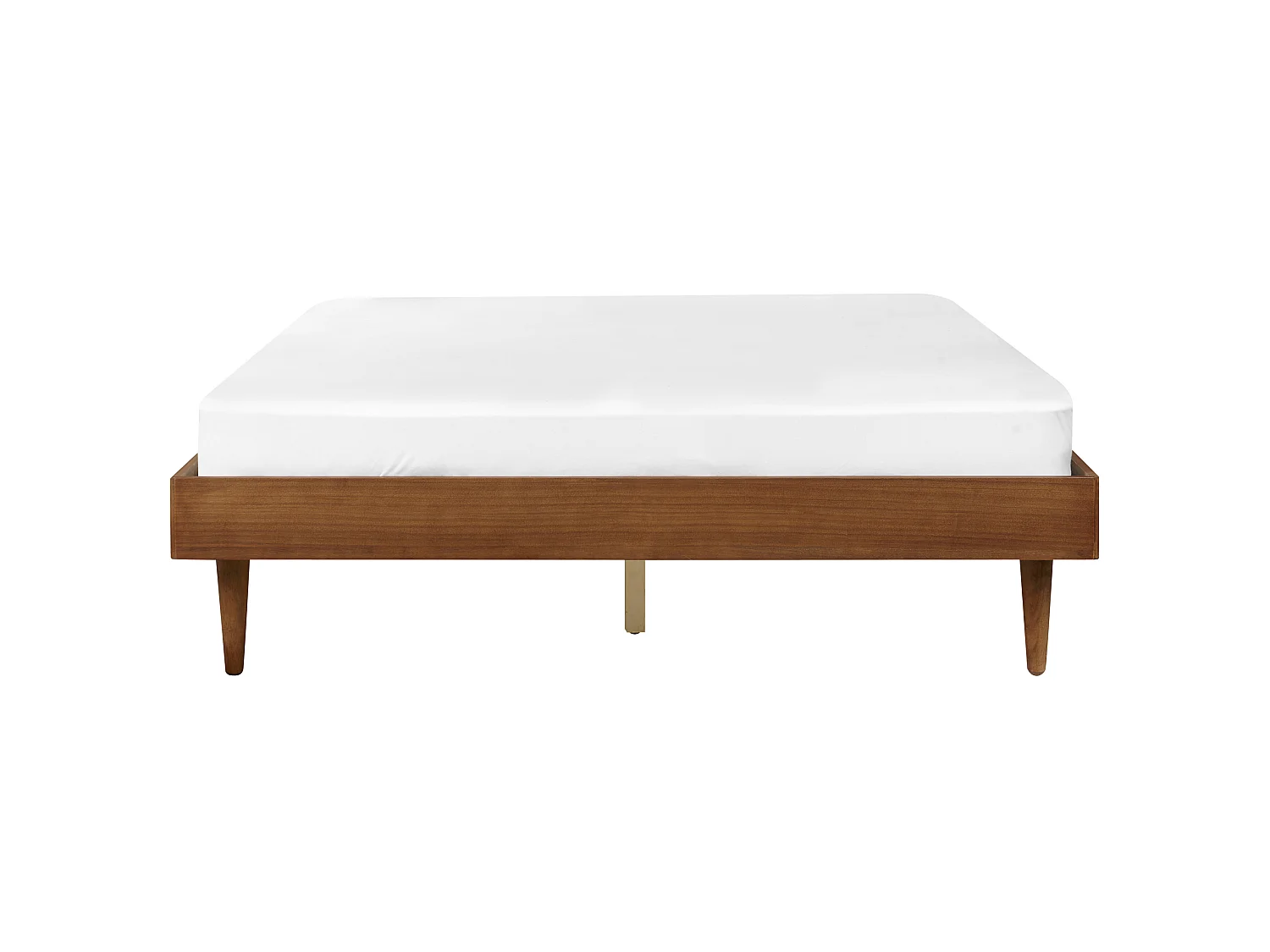Cama Madeira TOUCY 160 x 200 cm Castanho claro
