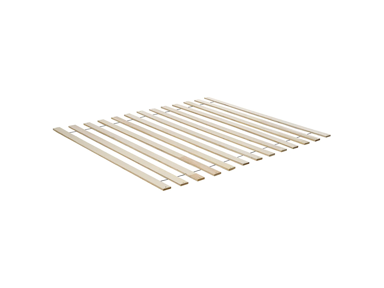 Cama com LED Madeira TOUCY 160 x 200 cm Castanho claro