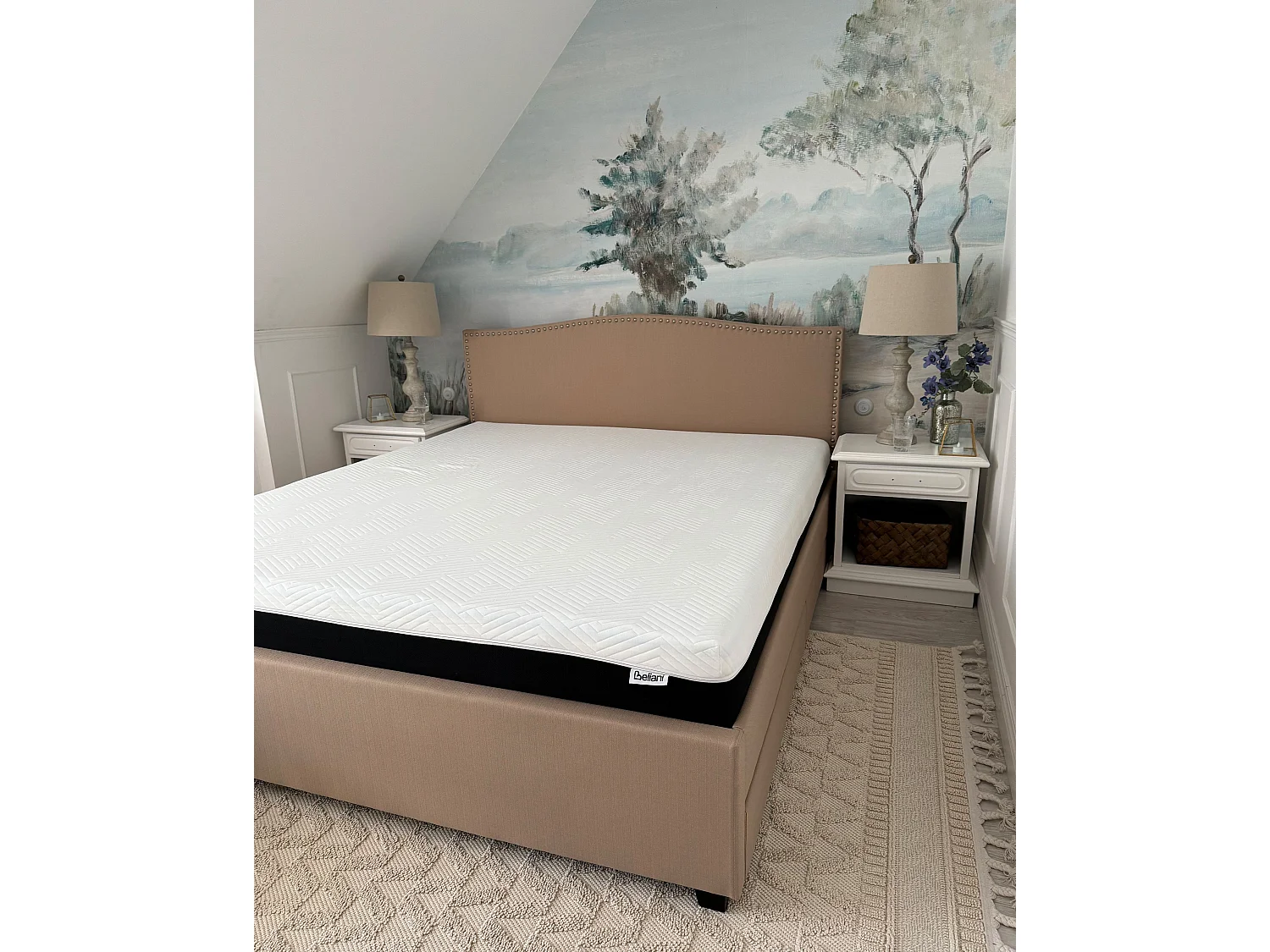Matelas en mousse à mémoire de forme en gel SPONGY Moyennement ferme 180 x 200 cm