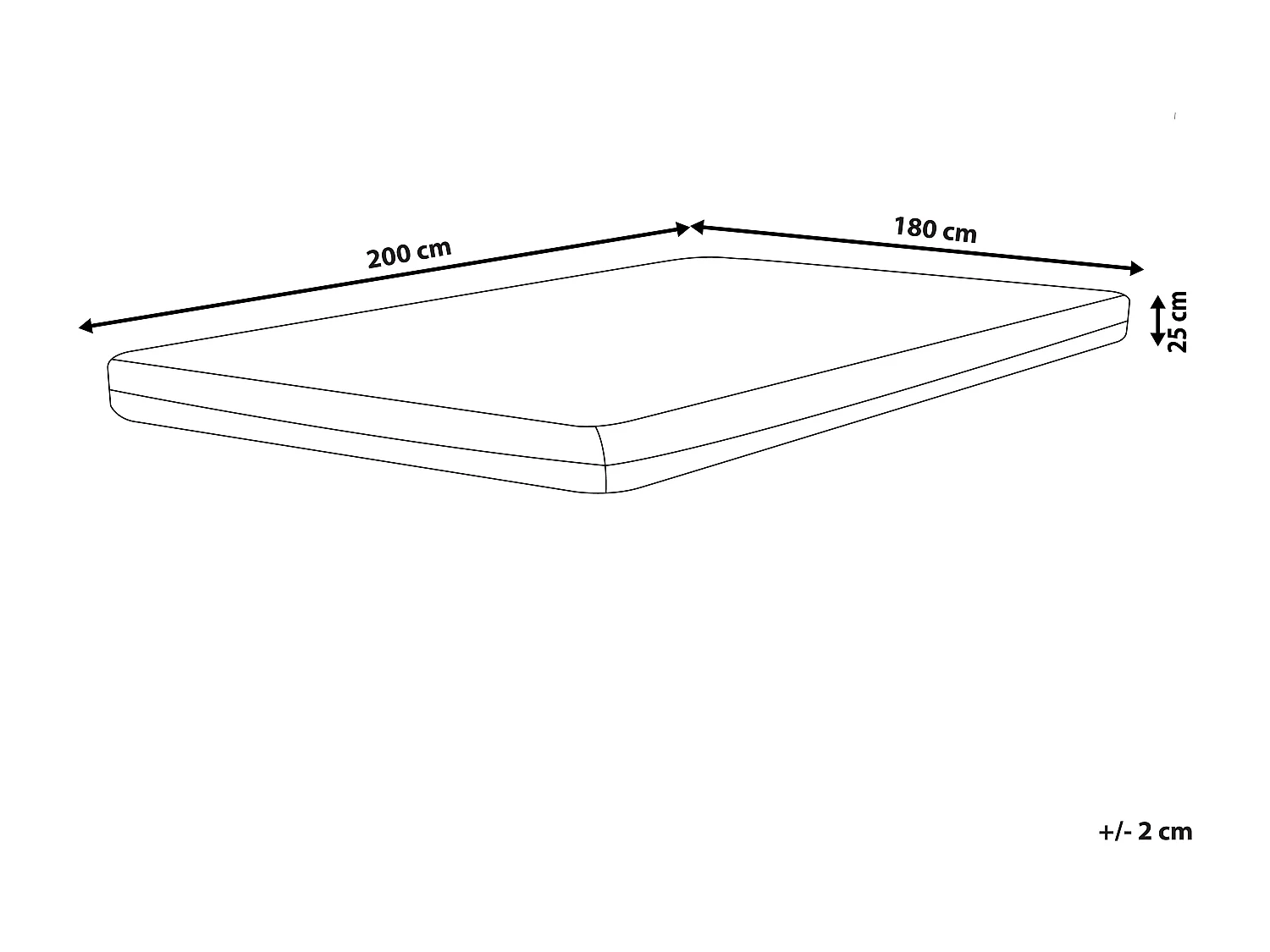 Gel traagschuimmatras SPONGY Middelhard 180 x 200 cm