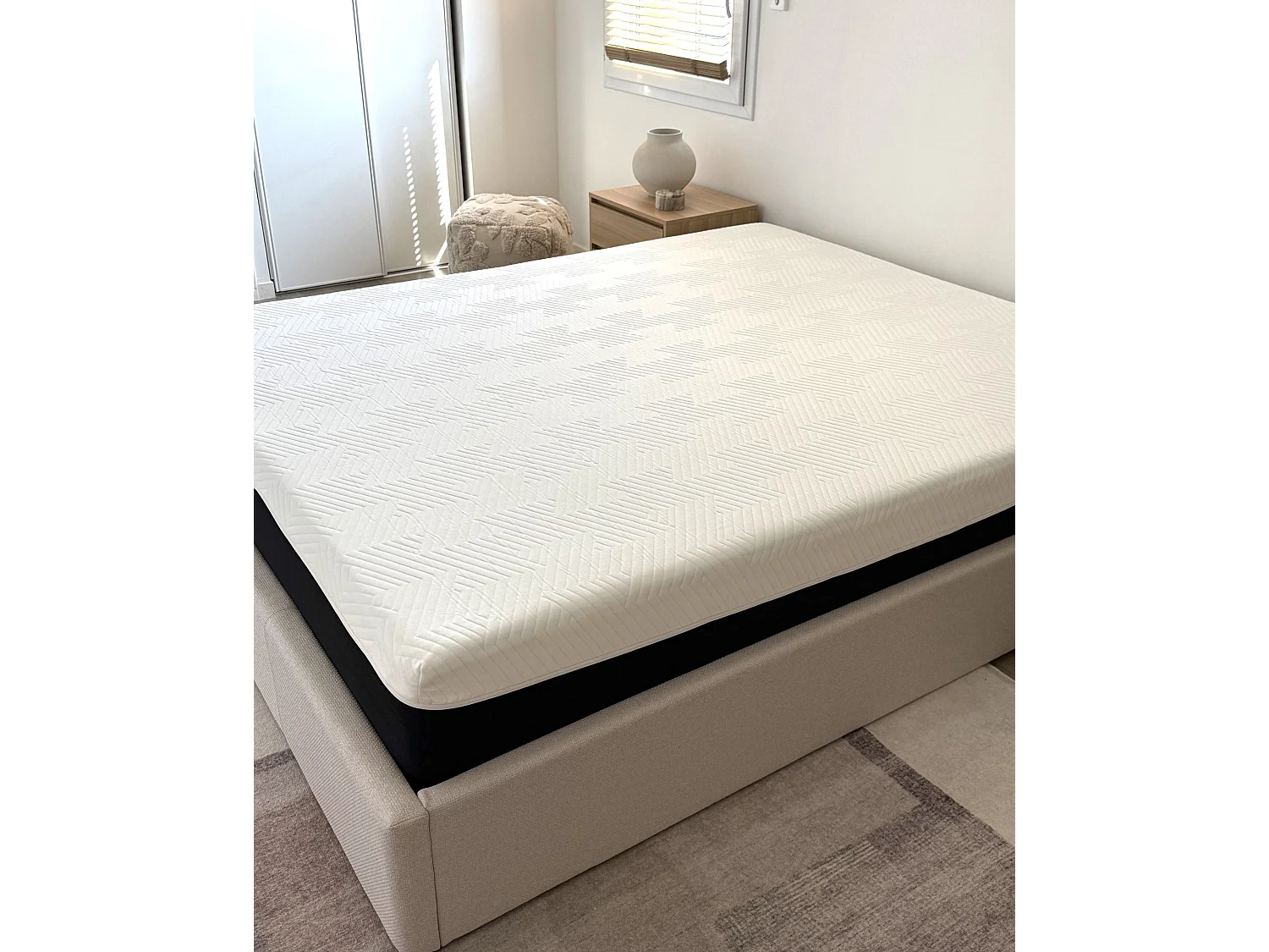 Matelas en mousse à mémoire de forme en gel SPONGY Moyennement ferme 160 x 200 cm