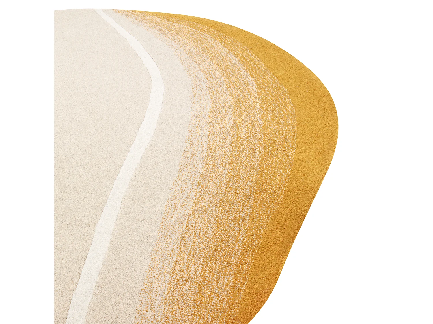 Dywan wełniany ⌀ 140 cm beżowy GRENADE