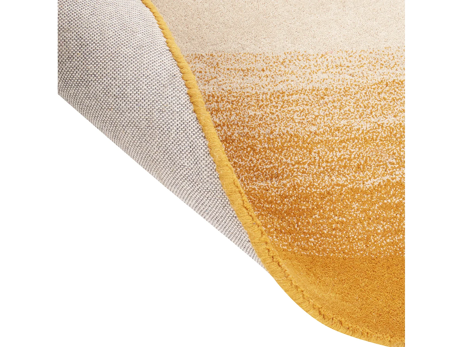 Dywan wełniany ⌀ 140 cm beżowy GRENADE