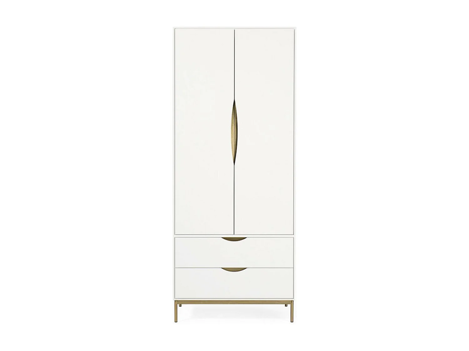 Armoire 2 Portes Design "Kobe" 195cm Blanc