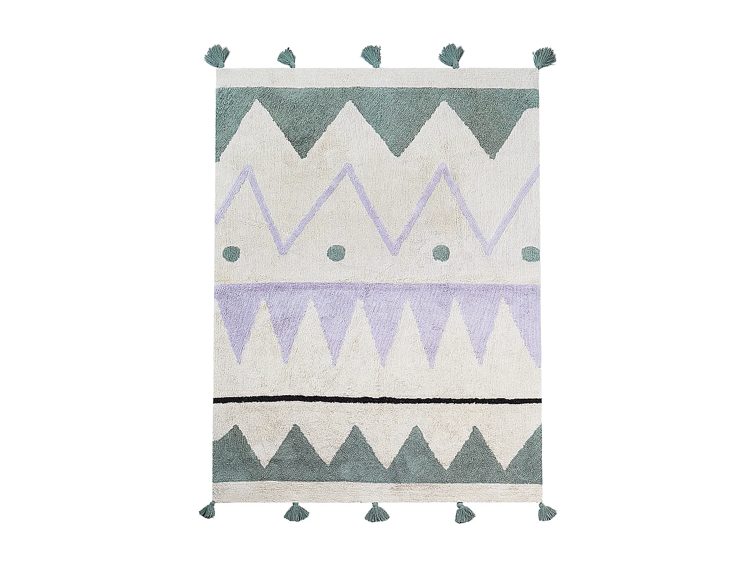 Tapete para crianças em algodão multicolor 140 x 200 cm ALAKOL