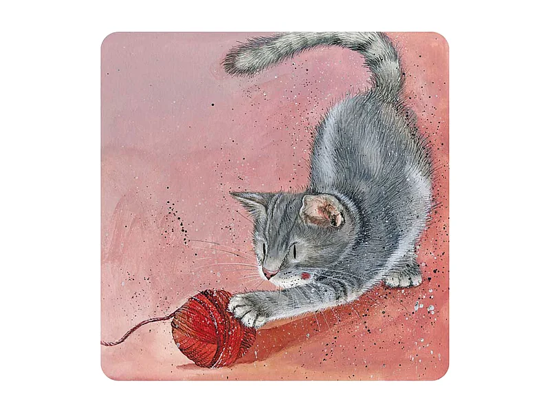 Dessous de verre Chat Pixie par Alex Clark