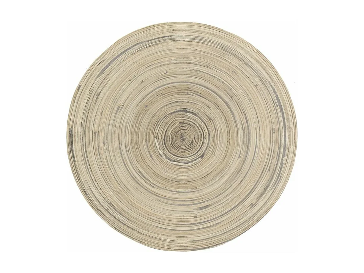 Dessous de plat en bambou naturel et noir