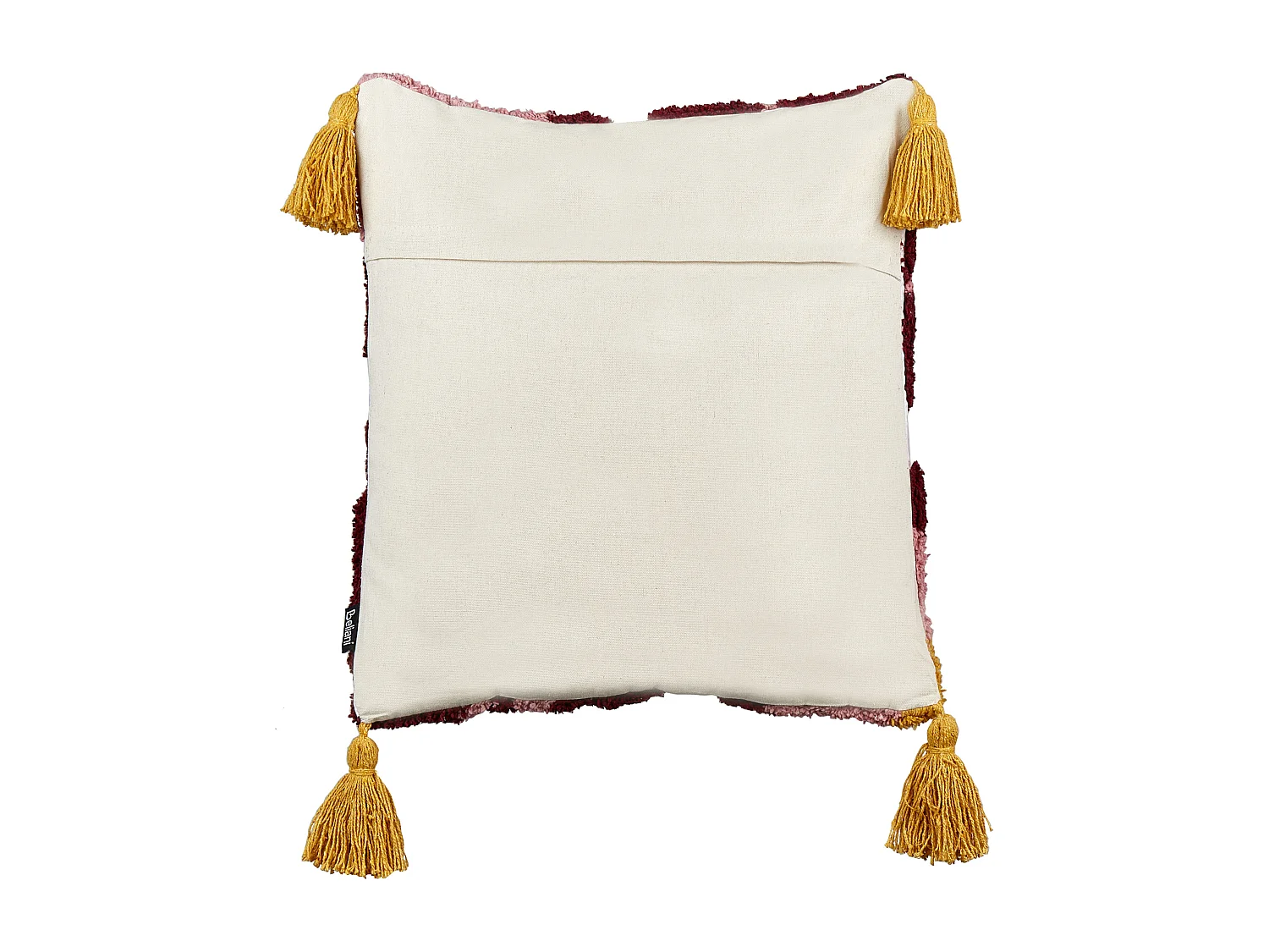 Sierkussen set van 2 getuft met kwastjes meerkleurig 45 x 45 cm LORALAI