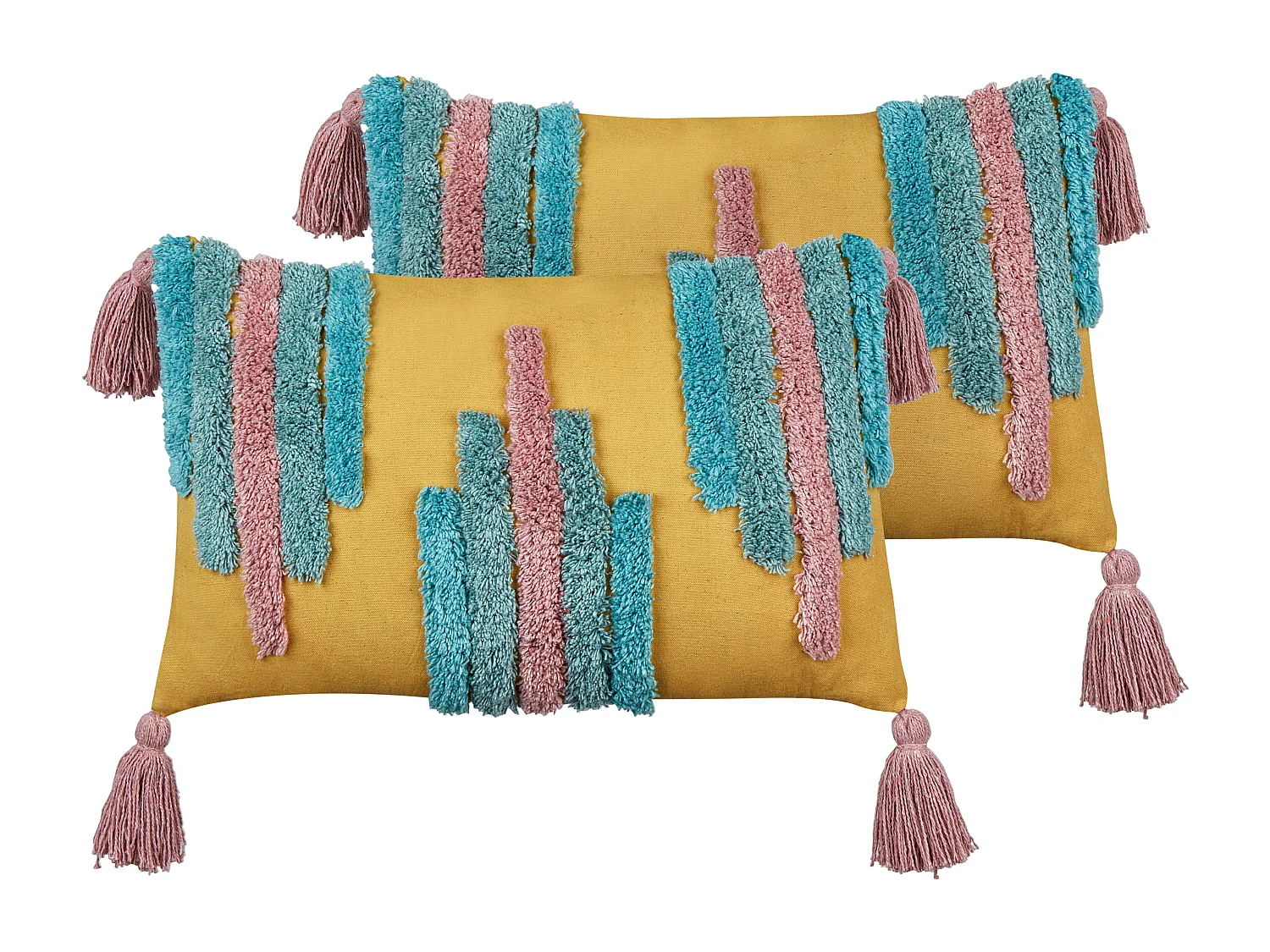 Lot de 2 coussins 30 x 50 cm multicolore DIJKOT