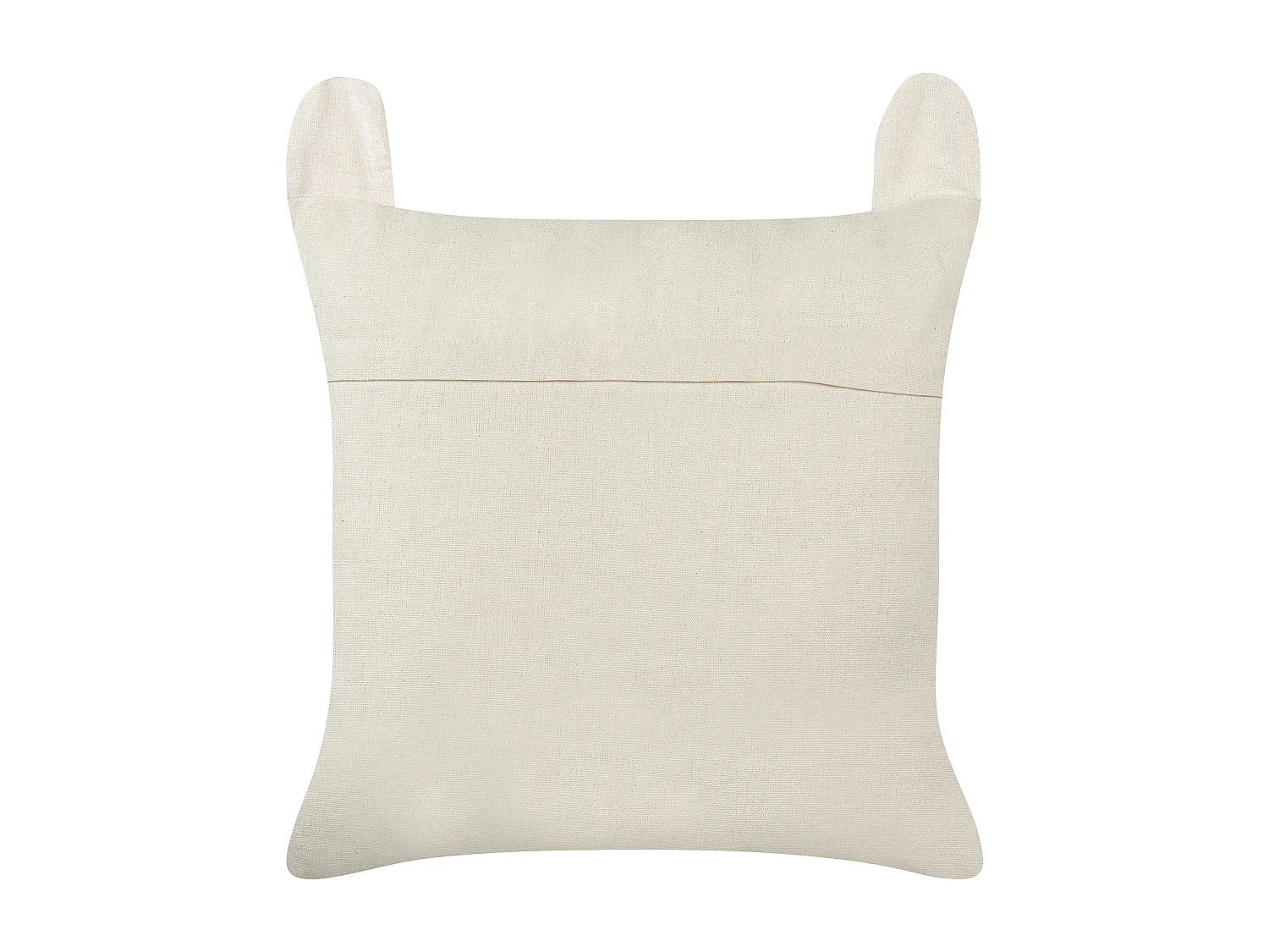 Lot de 2 coussins décoratifs PANDAPAW Coton 45 x 45 cm Blanc