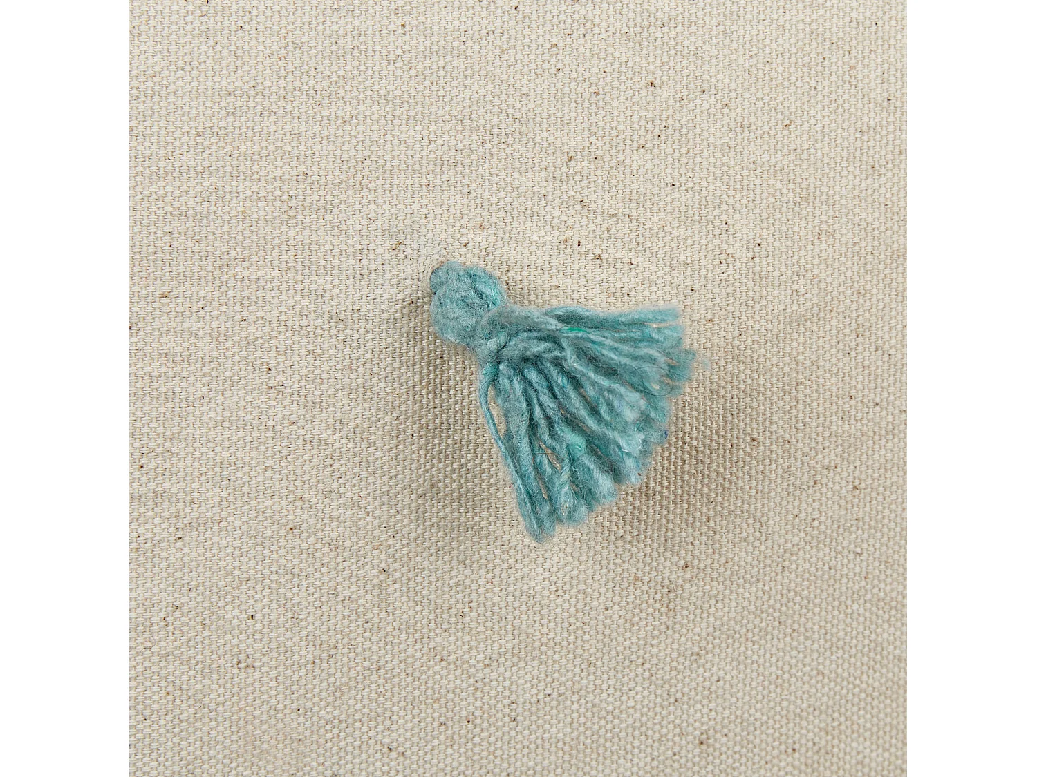 Sierkussen set van 2 katoen lichtbeige 45 x 45 cm FUSSEL