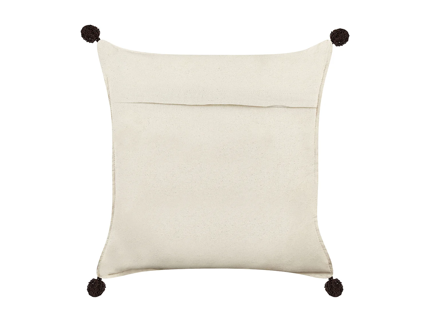 Lot de 2 coussins décoratifs FUSSEL Coton 45 x 45 cm Beige clair